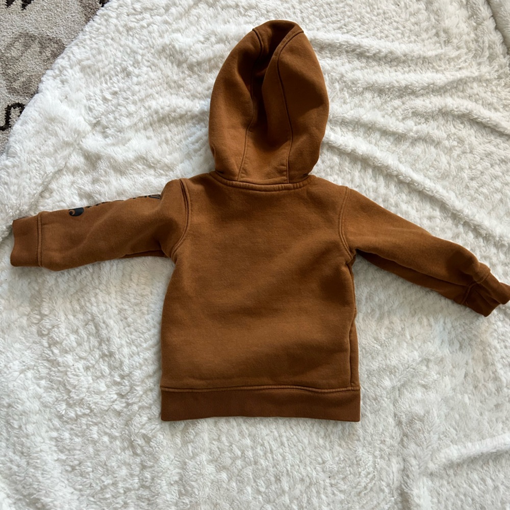 Carhartt Tan Half Zip Hoodie and Full Zip Sweat Outfit Bundle- 9 months - Picture 4 of 7